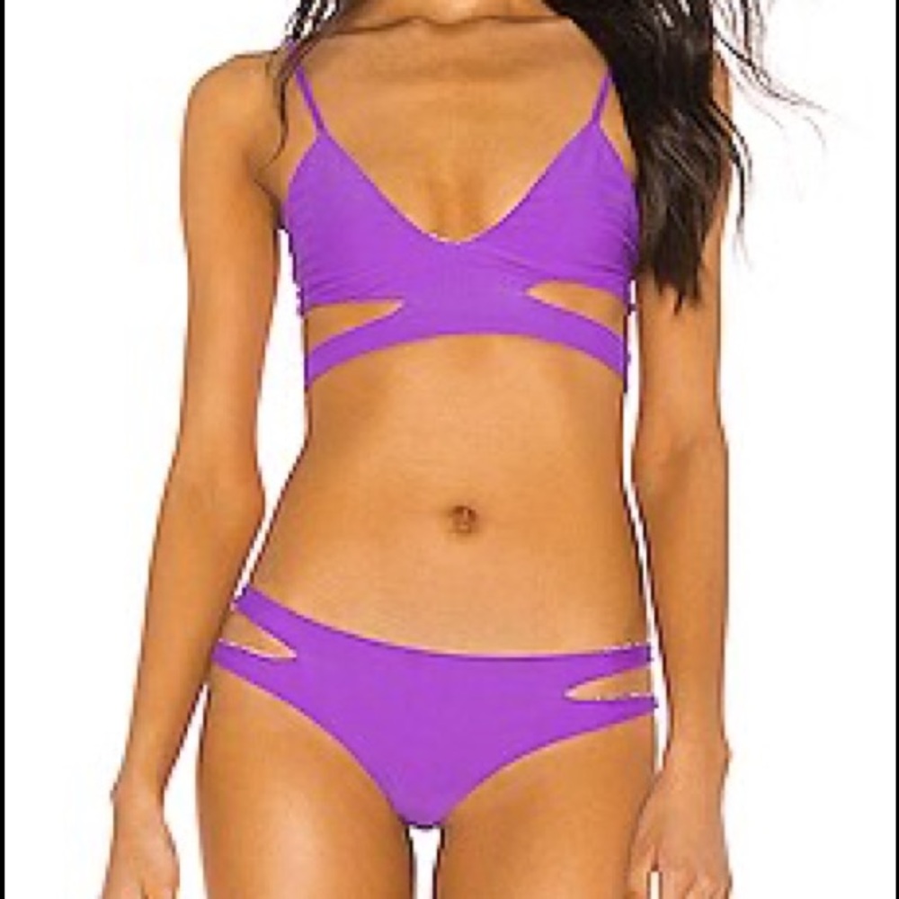 Acacia swimwear Haku bikini set in lilac